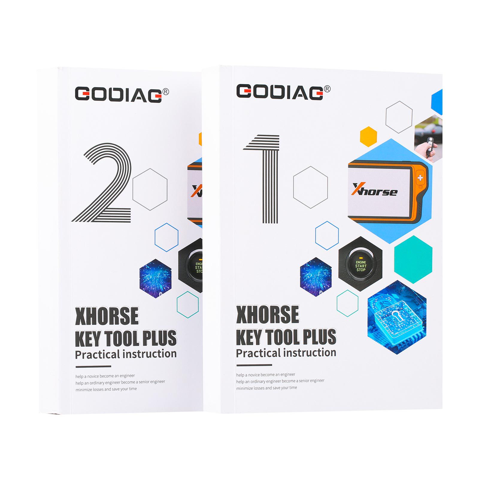 Xhorse VVDI Key Tool Plus Pad wtih GODIAG Practical Instruction 1&2 Two Books