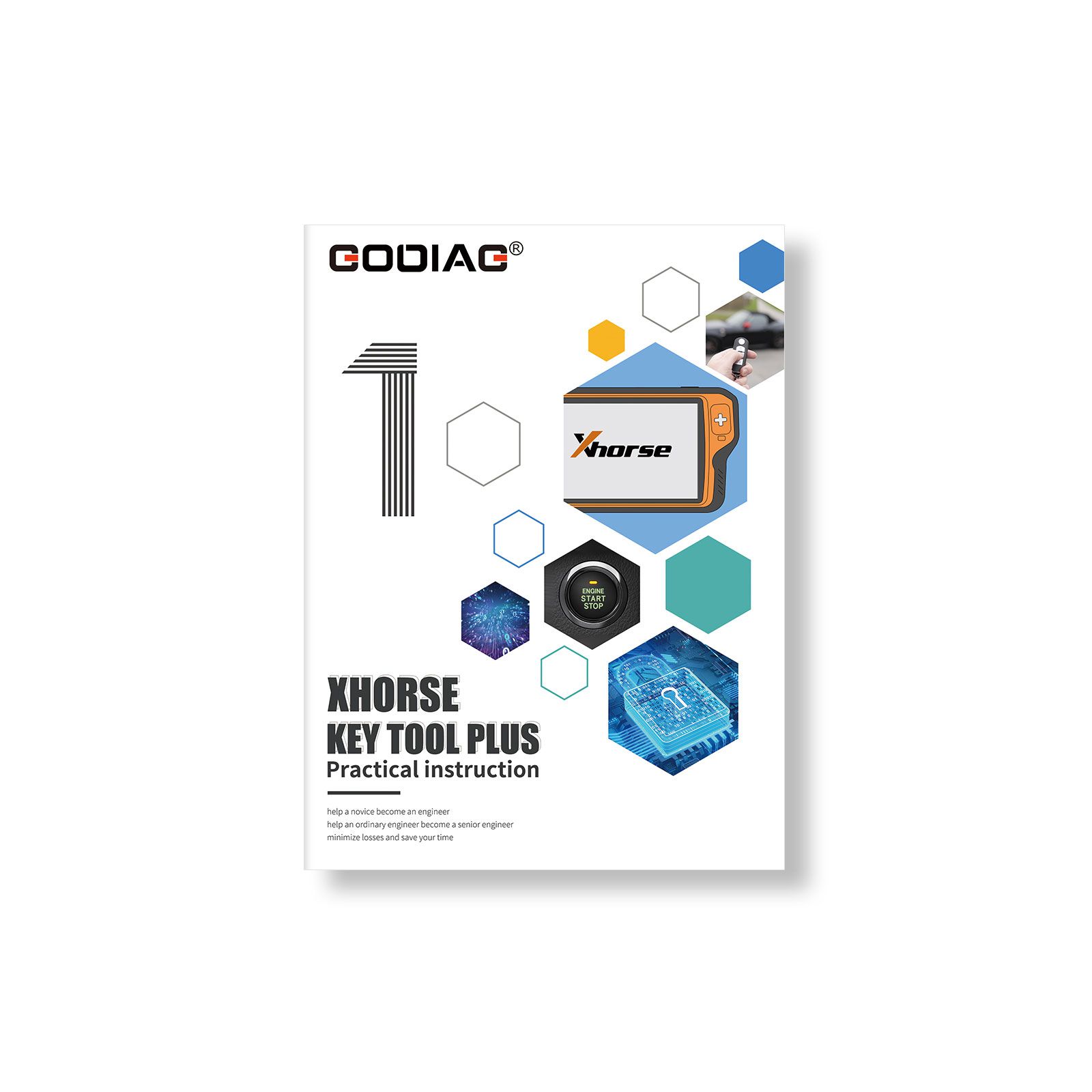 Xhorse VVDI Key Tool Plus Pad wtih GODIAG Practical Instruction 1&2 Two Books