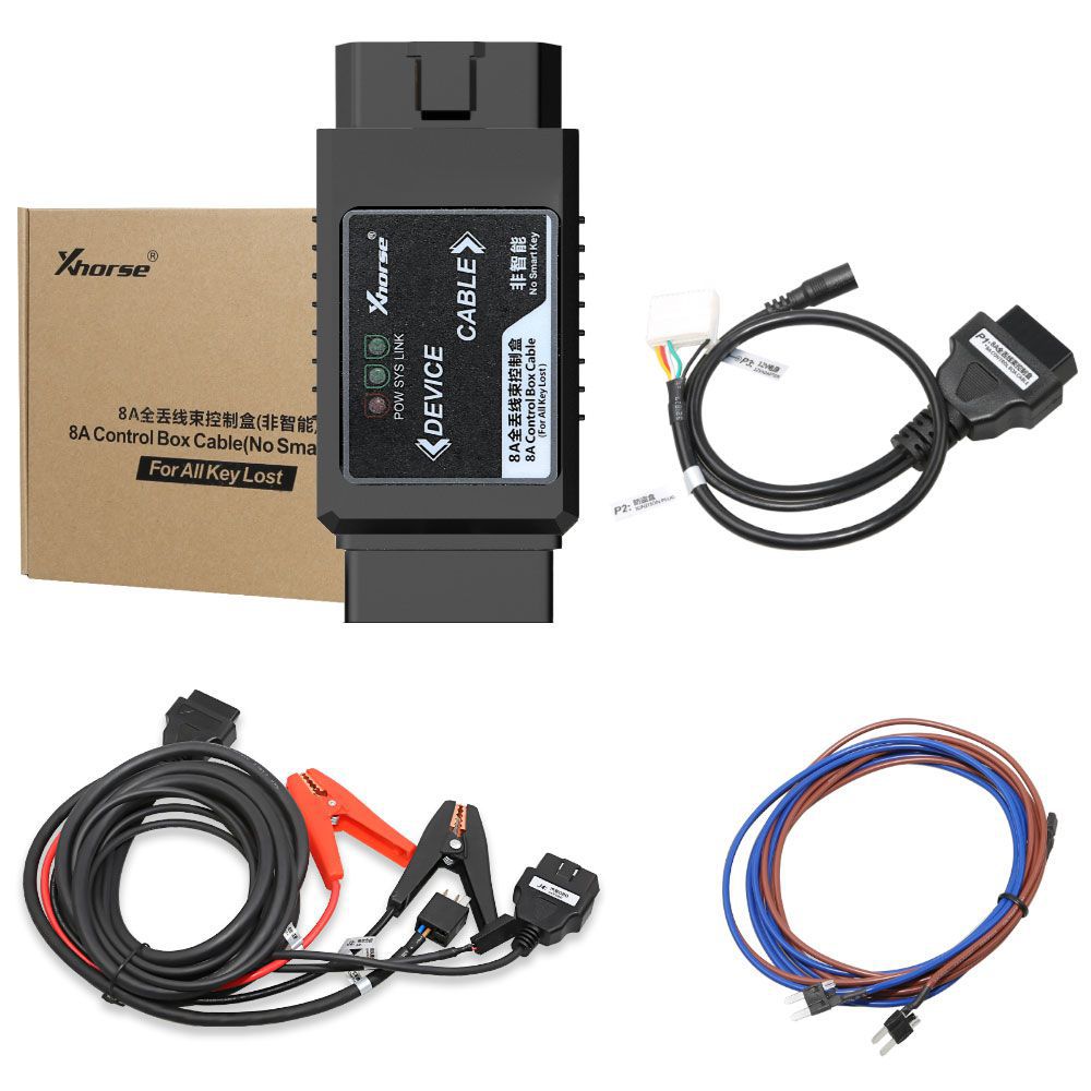 Xhorse VVDI Toyota 8A Non-Smart Key All Keys Lost Adapter  8A Control Box Cable
