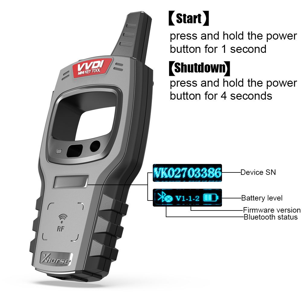 2024 Xhorse VVDI XDKTMGEN MINI Key Tool Global Version Without Copy 48 Transponder (96 bit)  Function No Tokens