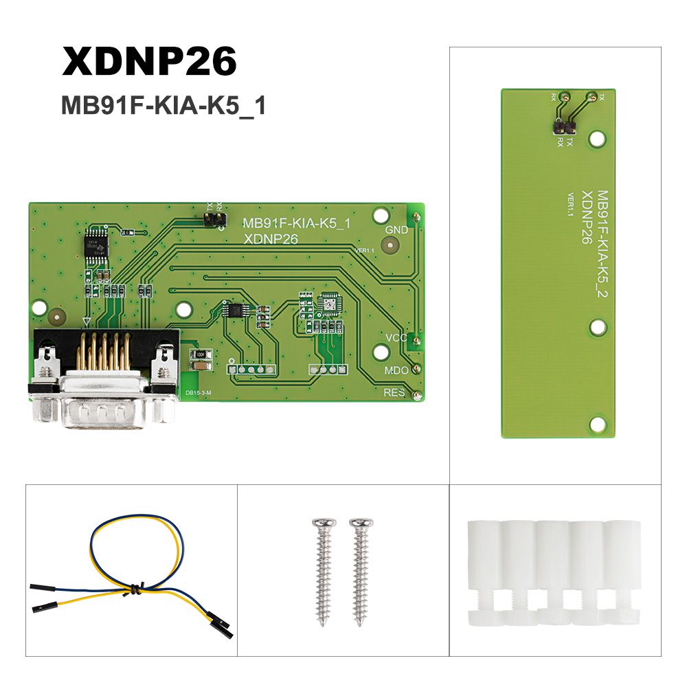 Xhorse XDNPP3 MB91F Doshboard Adapters Solder-Free Honda KIA Hyundai Set Work with VVDI Prog/ MINI PROG and KEY TOOL PLUS