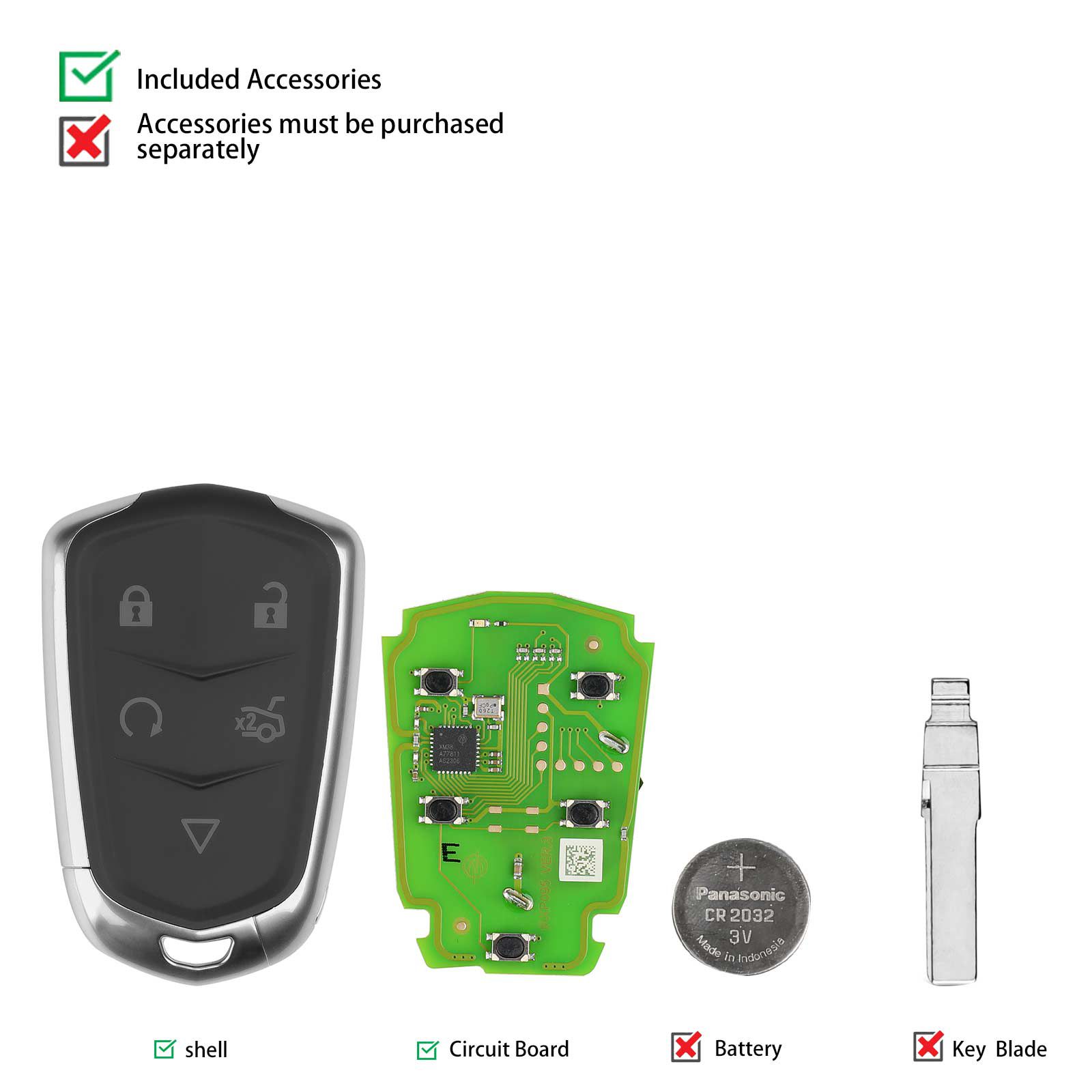 XHORSE XSCD01EN TOY.T XM38 Universal Smart Key 5pcs/lot