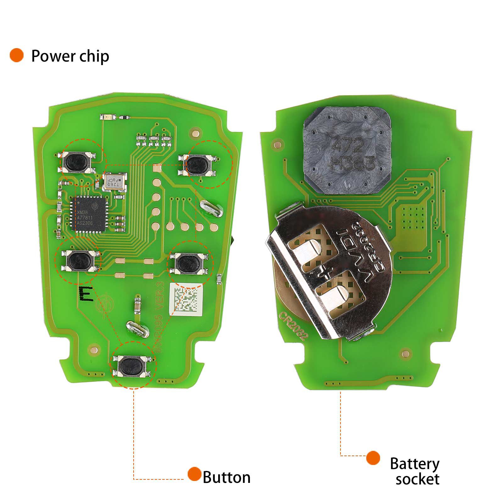 XHORSE XSCD01EN TOY.T XM38 Universal Smart Key 5pcs/lot