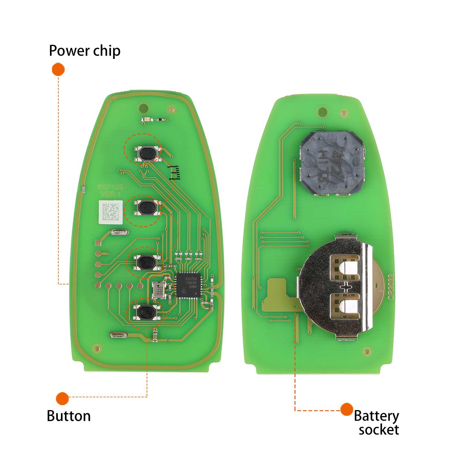 Xhorse XSFO02EN XM38 Series Universal Smart Key 5pcs/lot