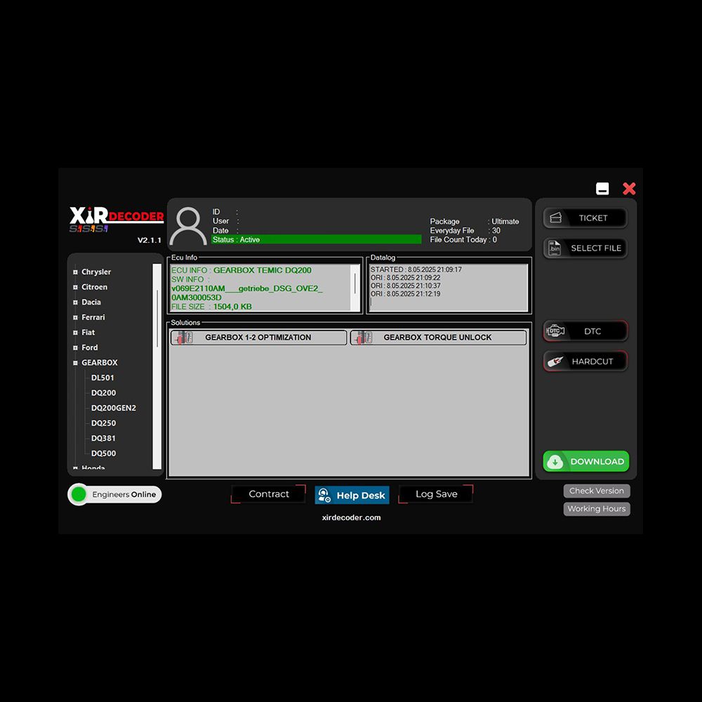 XirDecoder DTC - Chip Tuning - All Solutions Software Ultimate Version