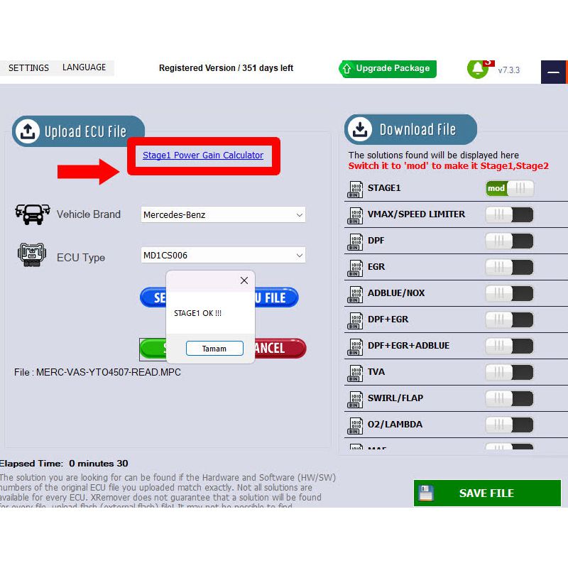 Xremover DTC Chip Tuning Software Advanced Version 20 Tuned Files Per Day Support Stage1