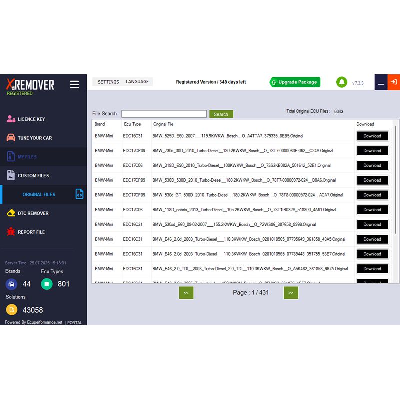 Xremover DTC Chip Tuning Software Advanced Version 20 Tuned Files Per Day Support Stage1
