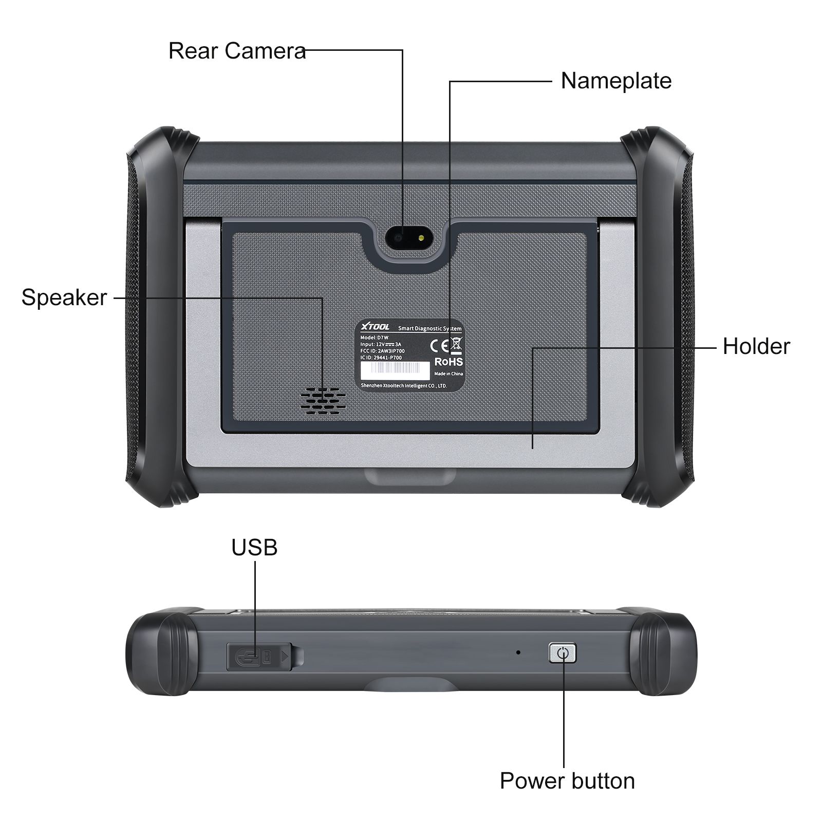 2024 XTOOL D7W D7WIFI Bi-directional All Systems Diagnostic & Key Programmer Support ECU Coding CAN FD & DOIP 40+ Services