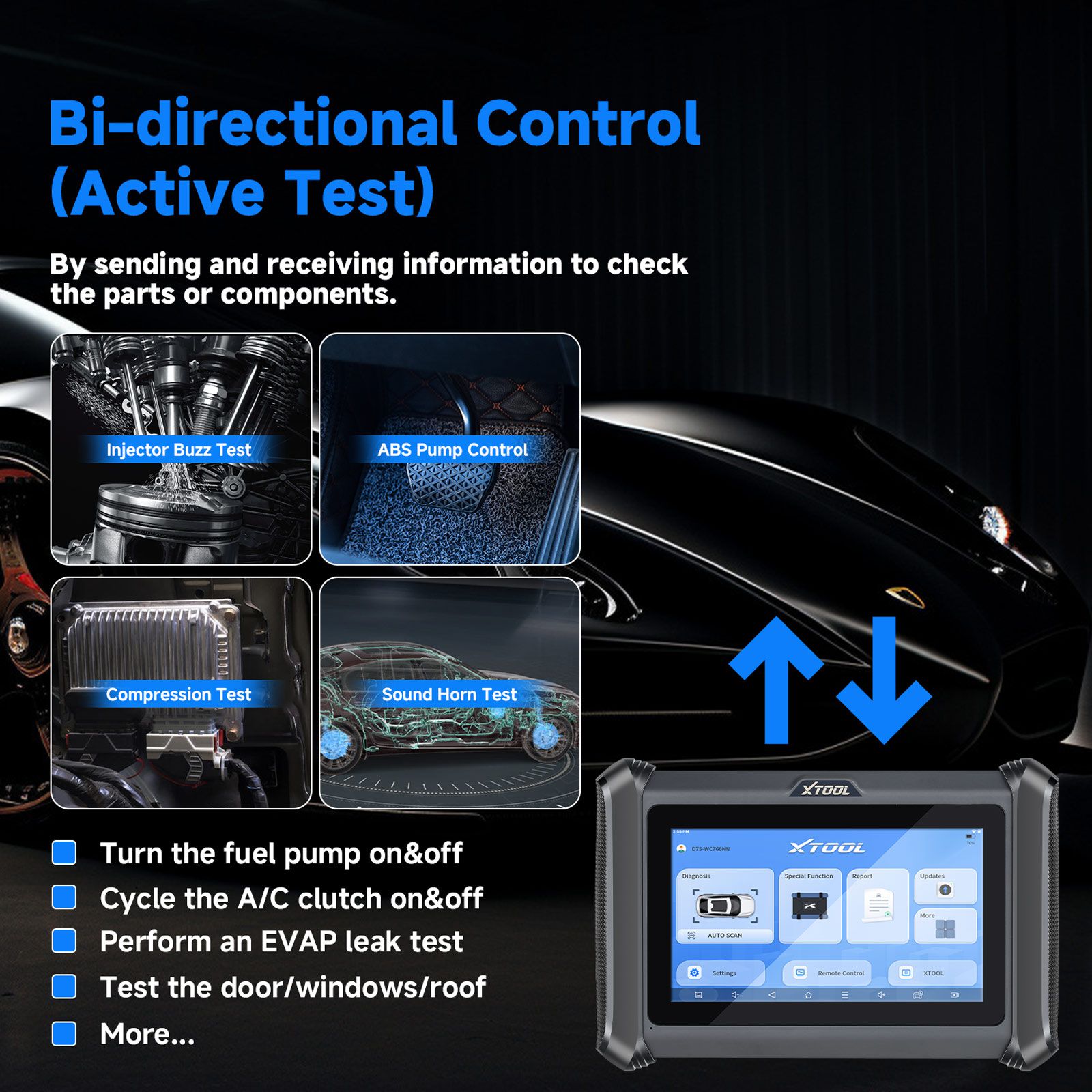 2024 XTOOL D7W D7WIFI Bi-directional All Systems Diagnostic & Key Programmer Support ECU Coding CAN FD & DOIP 40+ Services