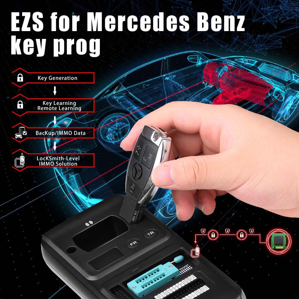 2025 XTOOL D9S Pro plus KS-1 KS01 Smart Key Emulator and KC501 Key & Chip Programmer for Toyota/ Lexus/ Scion All Keys Lost No Need Disassembly
