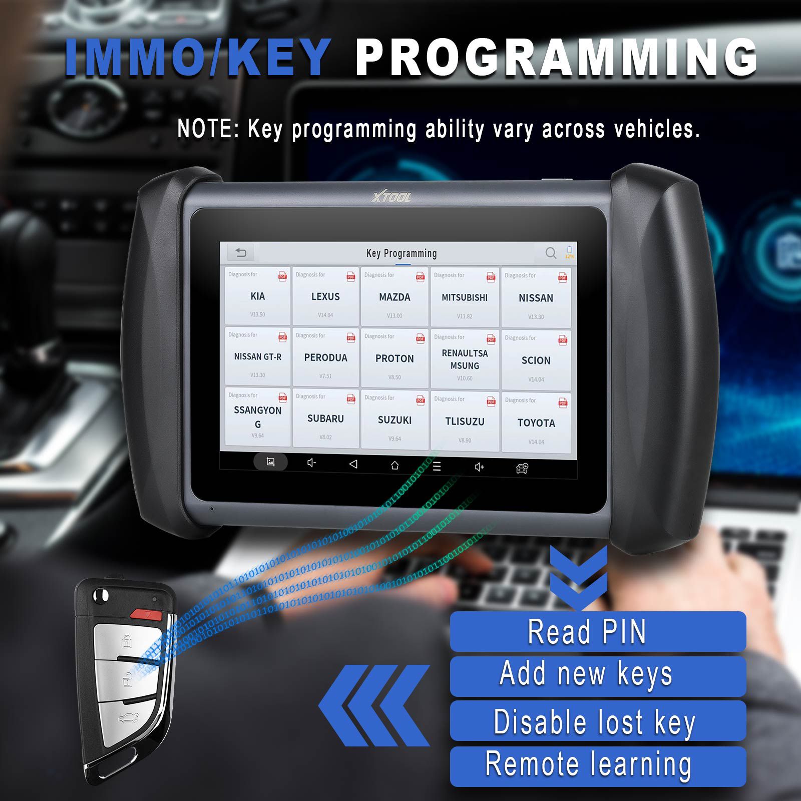 XTOOL InPlus IP819 Automotive Diagnostic Scanner ECU Coding Active Test OBD2 Full Systems Diagnoses