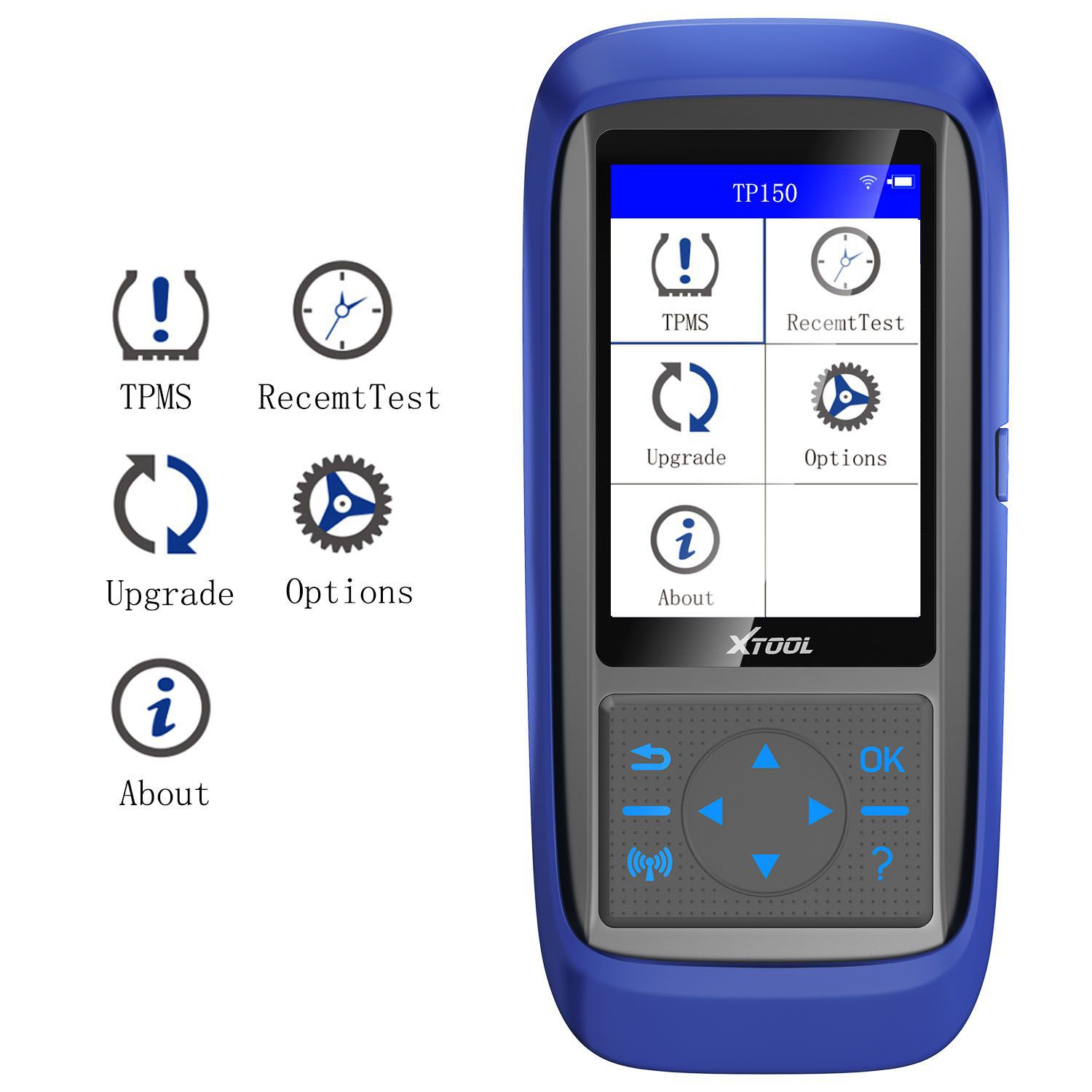 XTOOL TP150 Tire Pressure with 315&433 MHZ Sensor Monitoring System OBD2 TPMS Scanner Tool