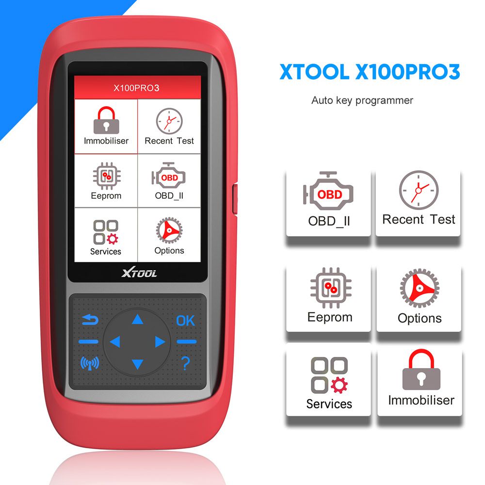  XTOOL X100 Pro3 Professional Auto Key Programmer Add EPB, ABS, TPS Reset Functions Free Update Lifetime