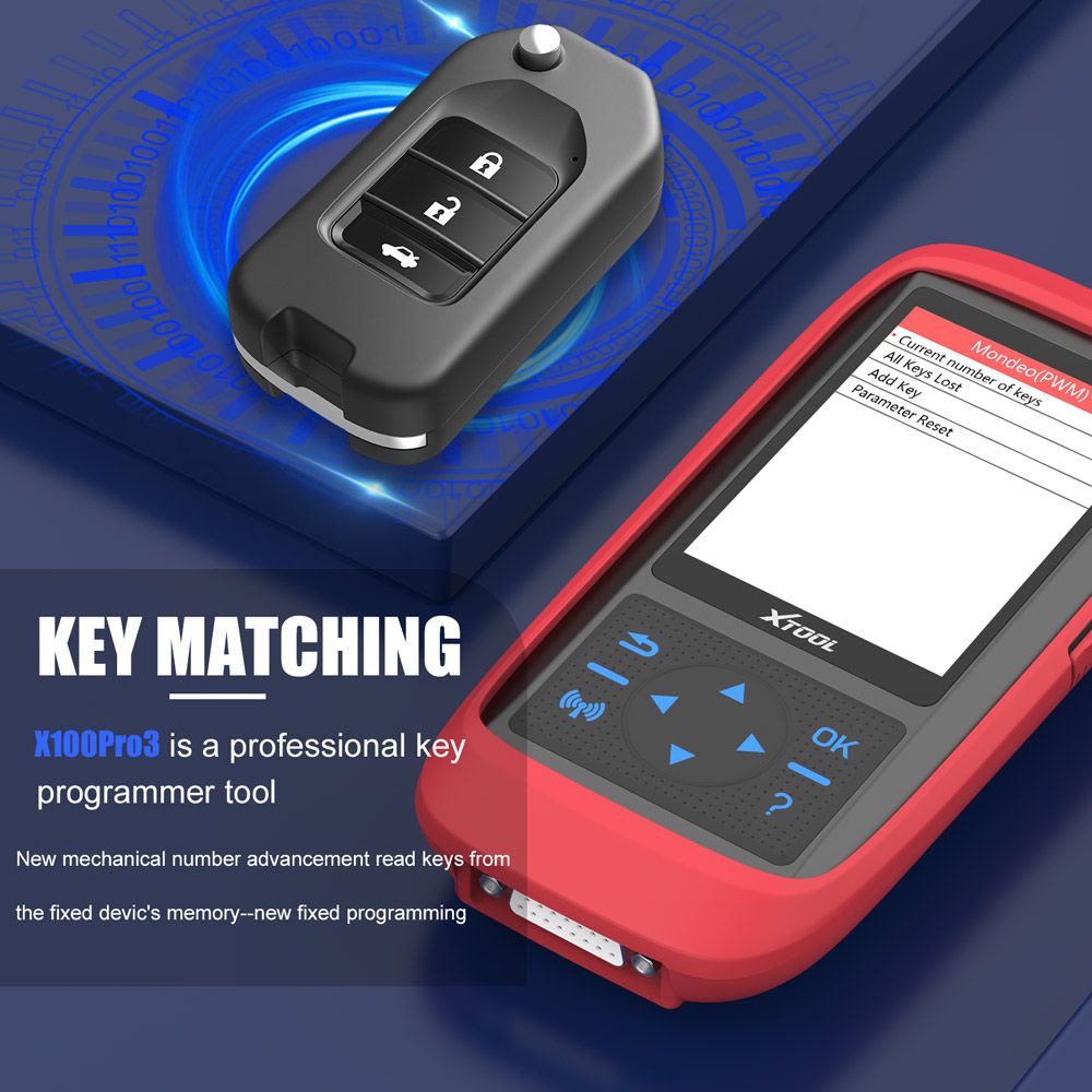 XTOOL X100 Pro3 Professional Auto  OBD2 Key Programmer Add EPB, ABS, TPS Reset Functions Free Update Lifetime