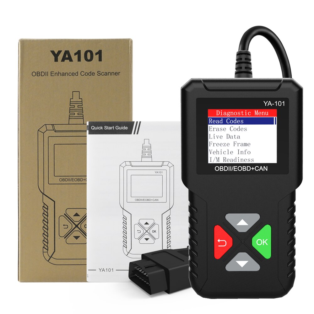 YA101 Obd2 Scanner Multi-language Professional Code Reader OBD 2 Automotive Scanner Car Diagnostic Tool PK ELM327 Free Update