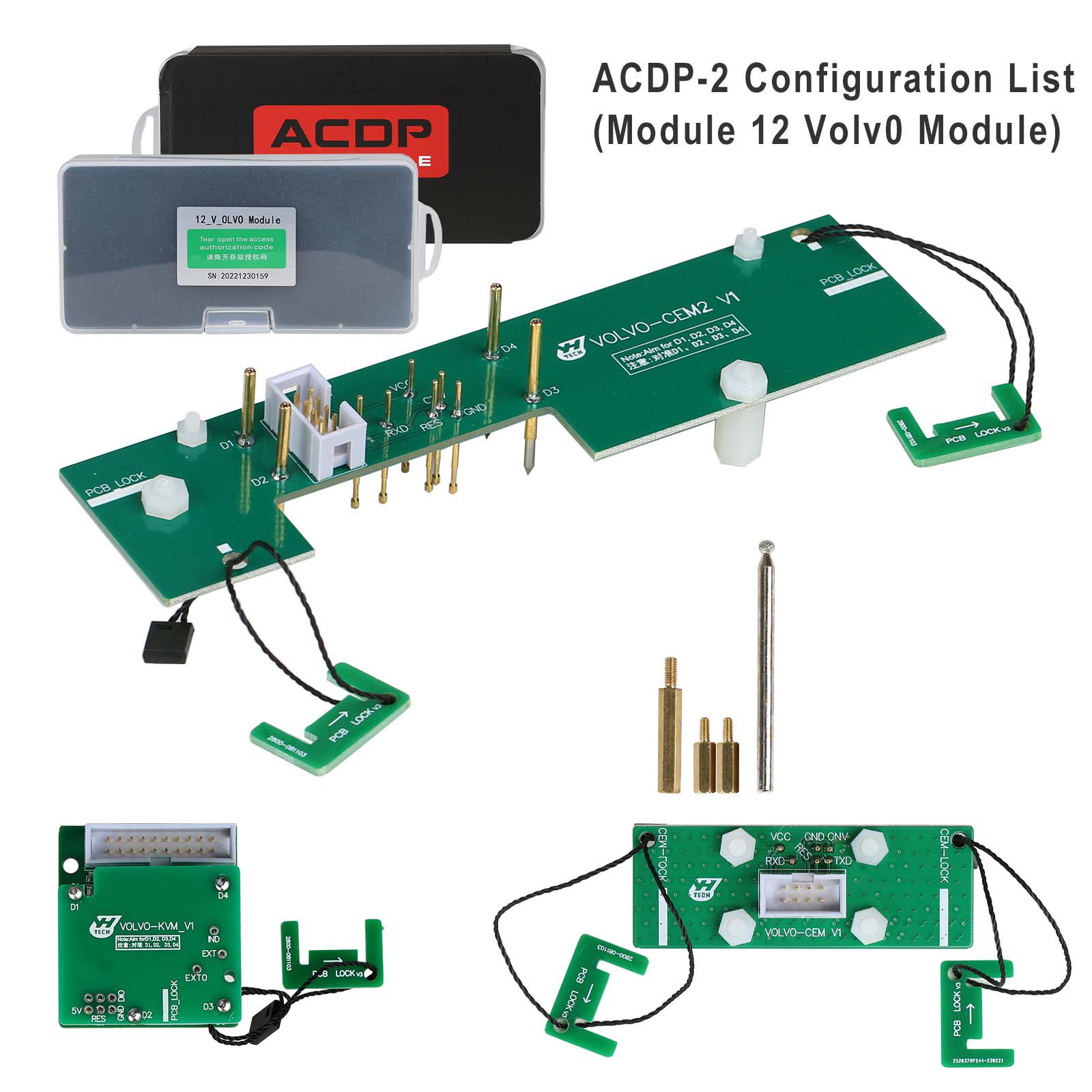 Yanhua Mini ACDP-2 Locksmith Package with Module 1/2/3/7/9/10/12/20/24/29 and B48/N20/N55/B38 Bench Board for BMW Land Rover Porsche Volvo Audi