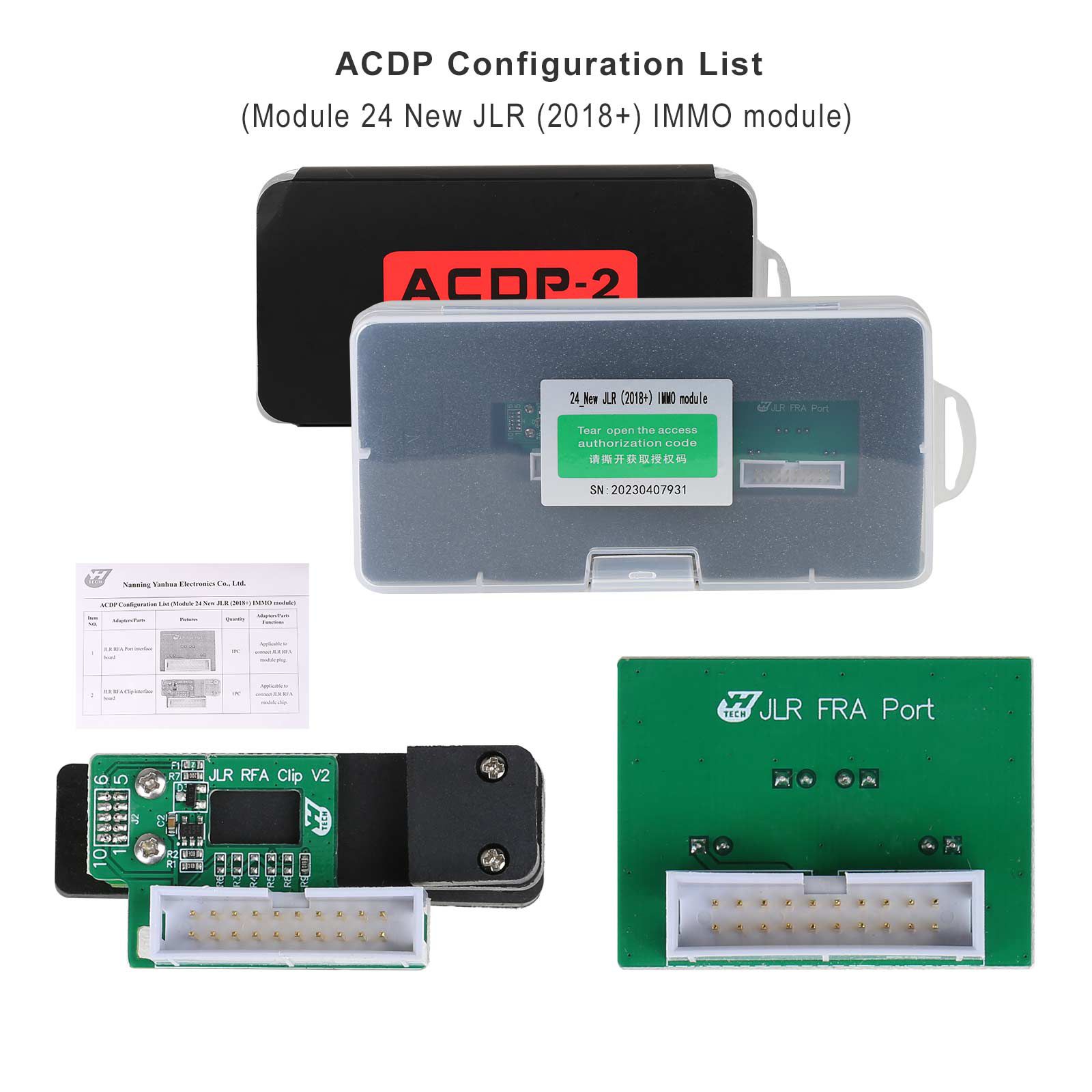 Yanhua Mini ACDP-2 Locksmith Package with Module 1/2/3/7/9/10/12/20/24/29 and B48/N20/N55/B38 Bench Board for BMW Land Rover Porsche Volvo Audi