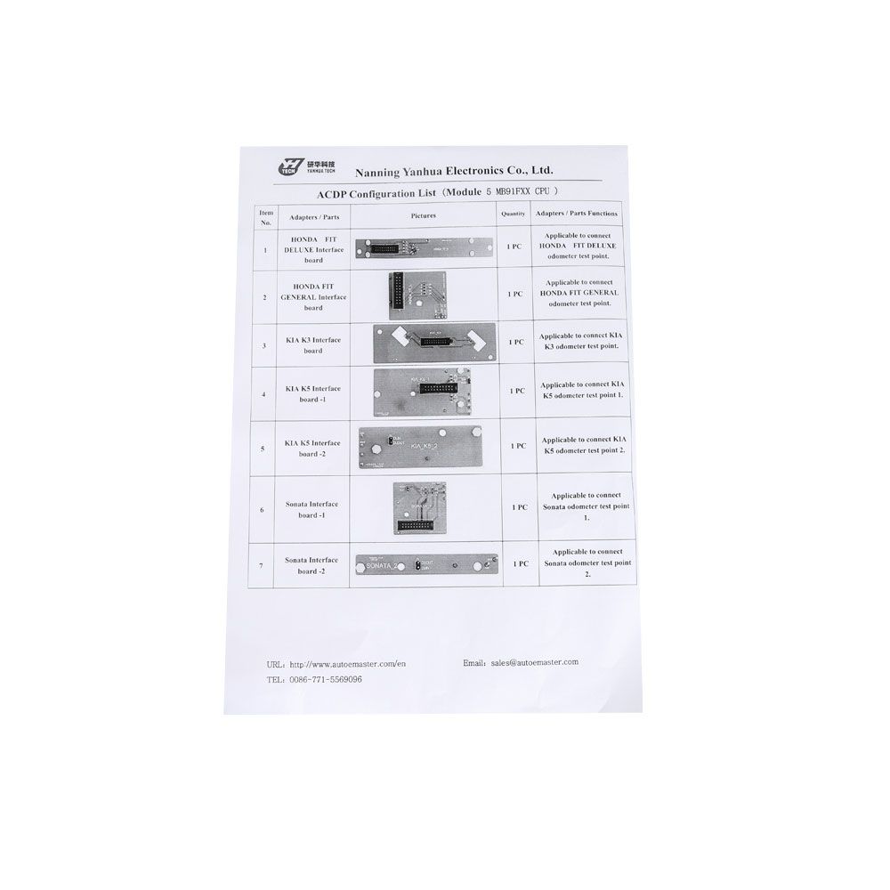 Yanhua Mini ACDP ACDP-2 Module5 with License A803 for Fujitsu CPU MB91FXX Read & Write