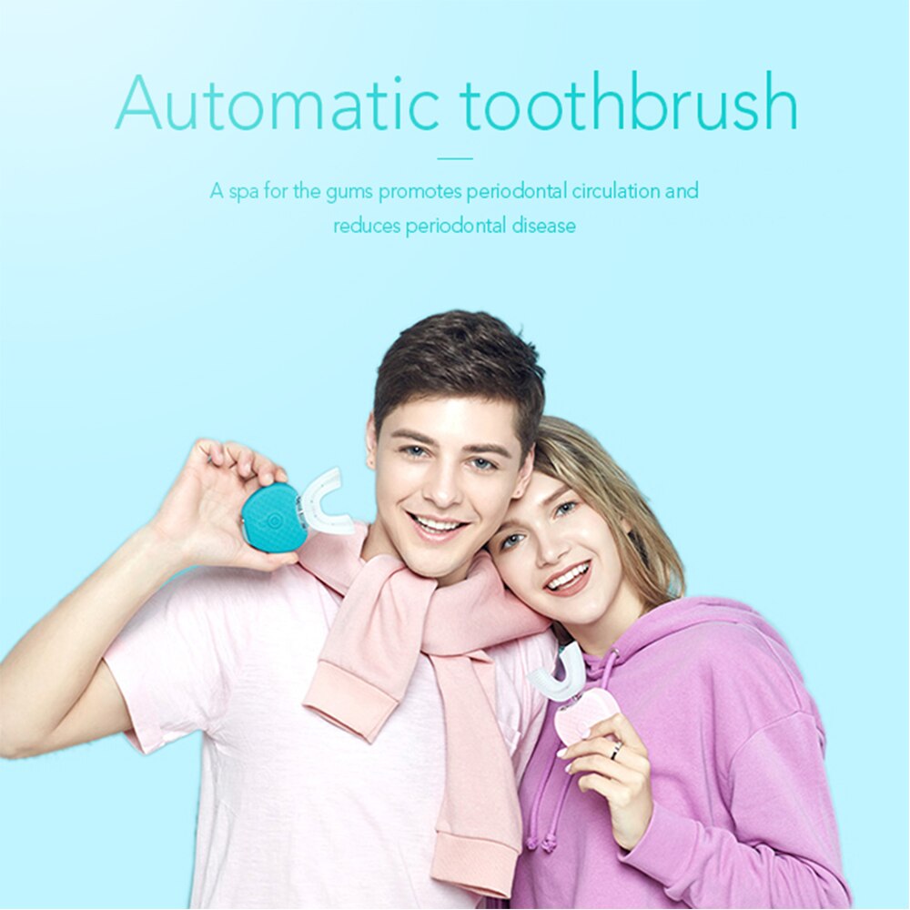 New 360 Automatic Electric Sonic Toothbrush USB Recharge