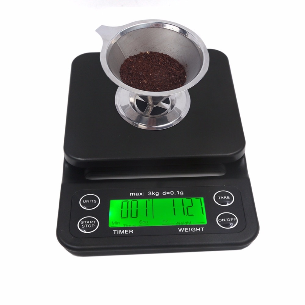 3kg/0.1g Multi-function Drip Coffee Scale