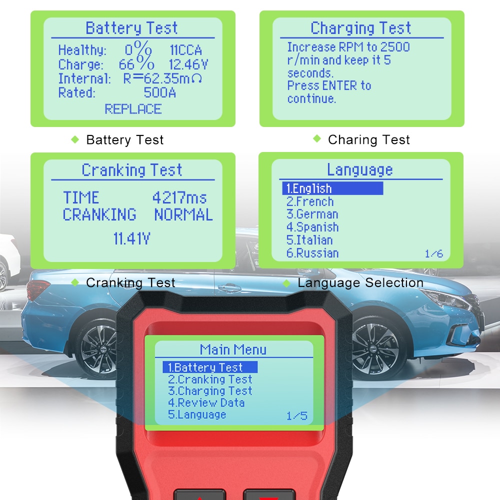 Ancel BST100 Car Battery Tester