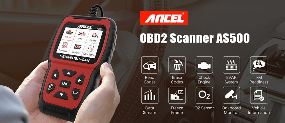 Ancel AS500 OBD2 Scanner