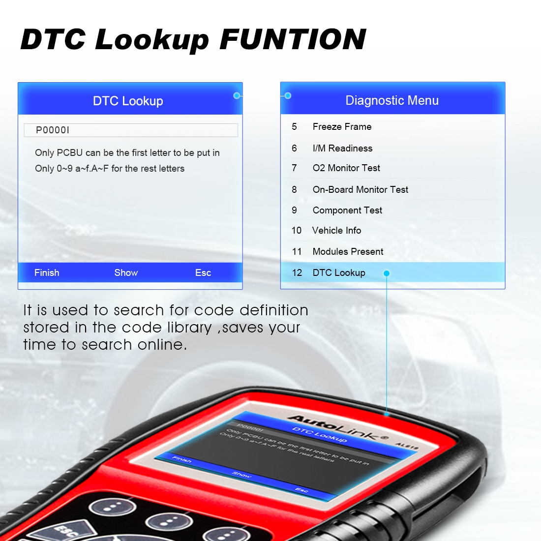 100% Original Autel AutoLink AL619 OBDII CAN ABS And SRS