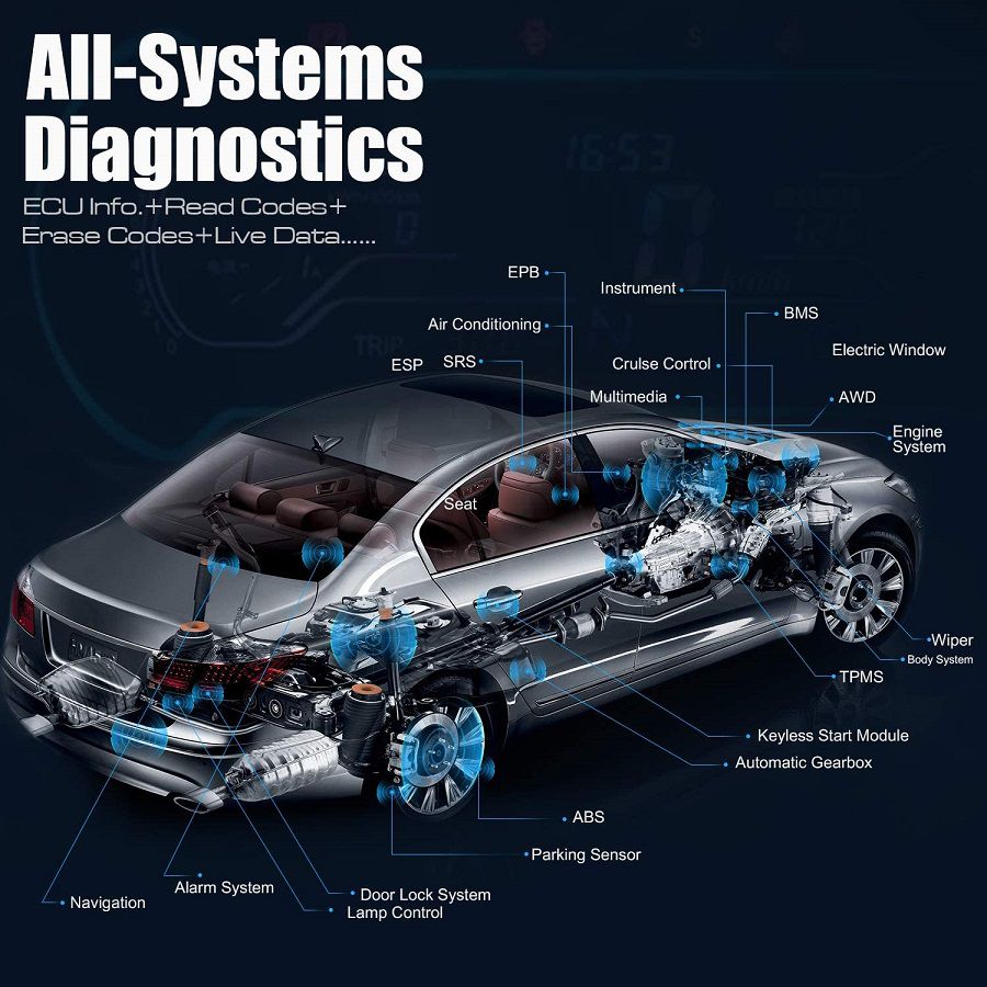 Autel MaxiCOM MK808Z-BT Bi-Directional Diagnostic Scanner 