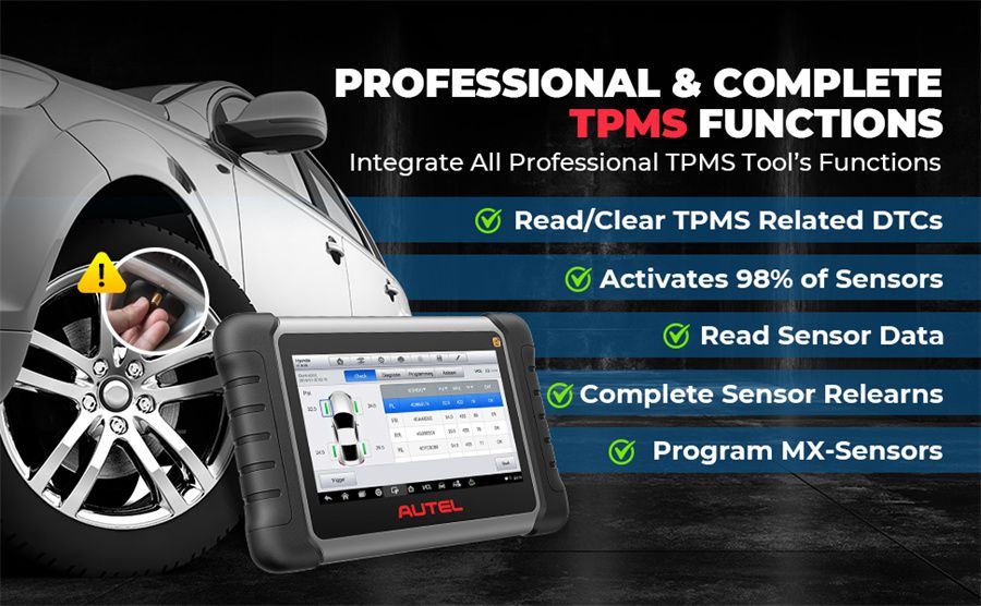 Autel MaxiCOM MK808S-TS Bidirectional & TPMS Programming Relearn Tool