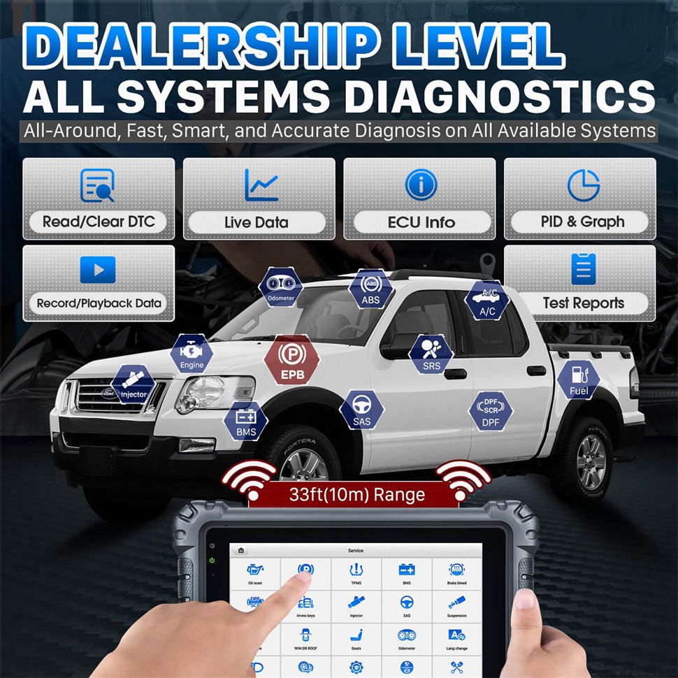 Autel MaxiCOM MK906S PRO Scanner Diagnostic Tool with Advanced ECU Coding Bi-Directional Control