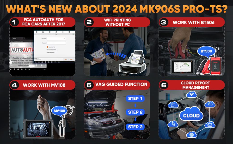Autel MaxiCOM MK906Pro TS ( MK906S PRO-TS ) TPMS Diagnostic Scanner