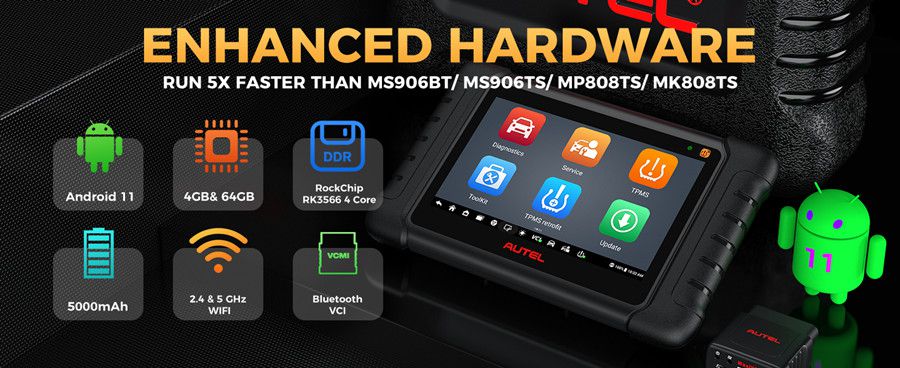 AUTEL MaxiDAS DS808S-TS Diagnostic Tool with Advanced ECU Coding & TPMS Service