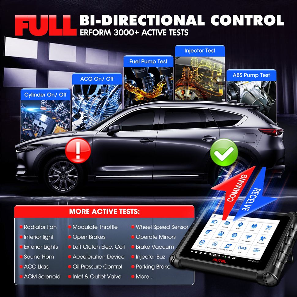 Autel MaxiDAS DS900BT DS900-BT Wireless Diagnostic Scanner