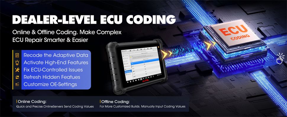 Autel MaxiDAS DS900TS DS900-TS Wireless TPMS Diagnostic Tool Advanced ECU Coding OE All System Diagnosis 40+ Services