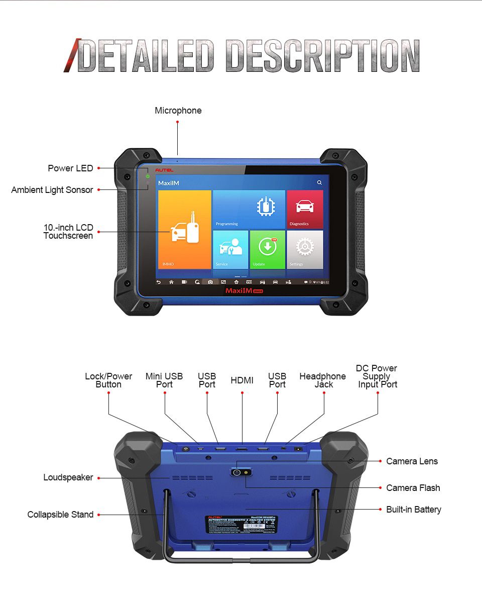 Original Autel MaxiIM IM608 ADVANCED IMMO & KEY PROGRAMM