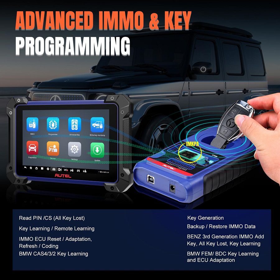 Autel IM608II IMMO KEY PROGRAMMING