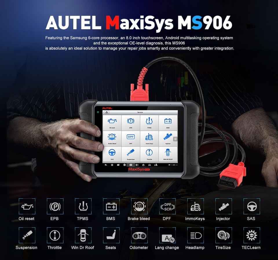 Original AUTEL MaxiSYS MS906 Auto Diagnostic Scanner