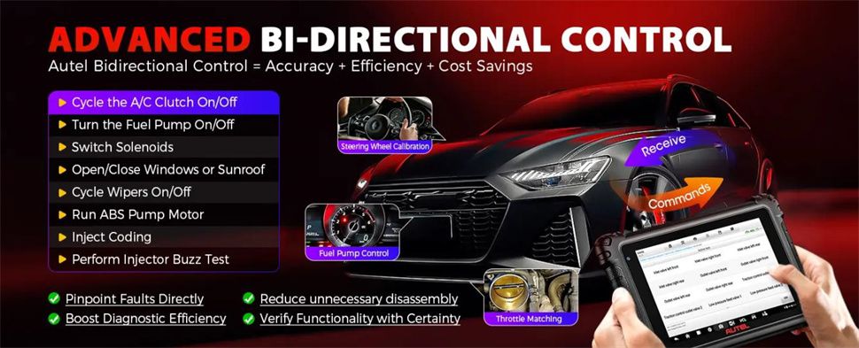 Autel Maxisys MS906 Max Diagnostic Scanner Advanced ECU Coding 40+ Reset Services