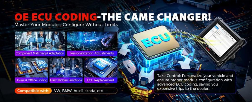 Autel Maxisys MS906 Max Diagnostic Scanner Advanced ECU Coding 40+ Reset Services