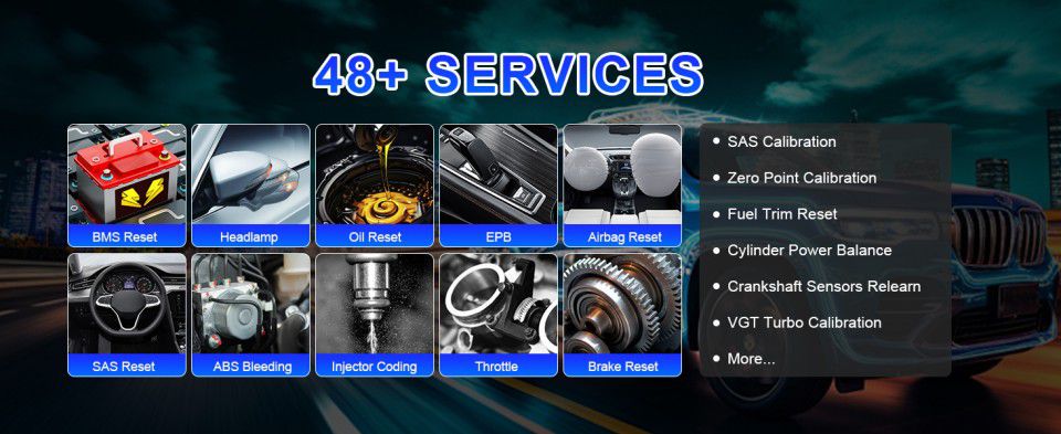 AUTEL MaxiSys Ultra S2 SERVICE FUNCTIONS