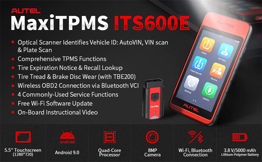 Autel MaxiTPMS ITS600E TPMS Relearn Tools 