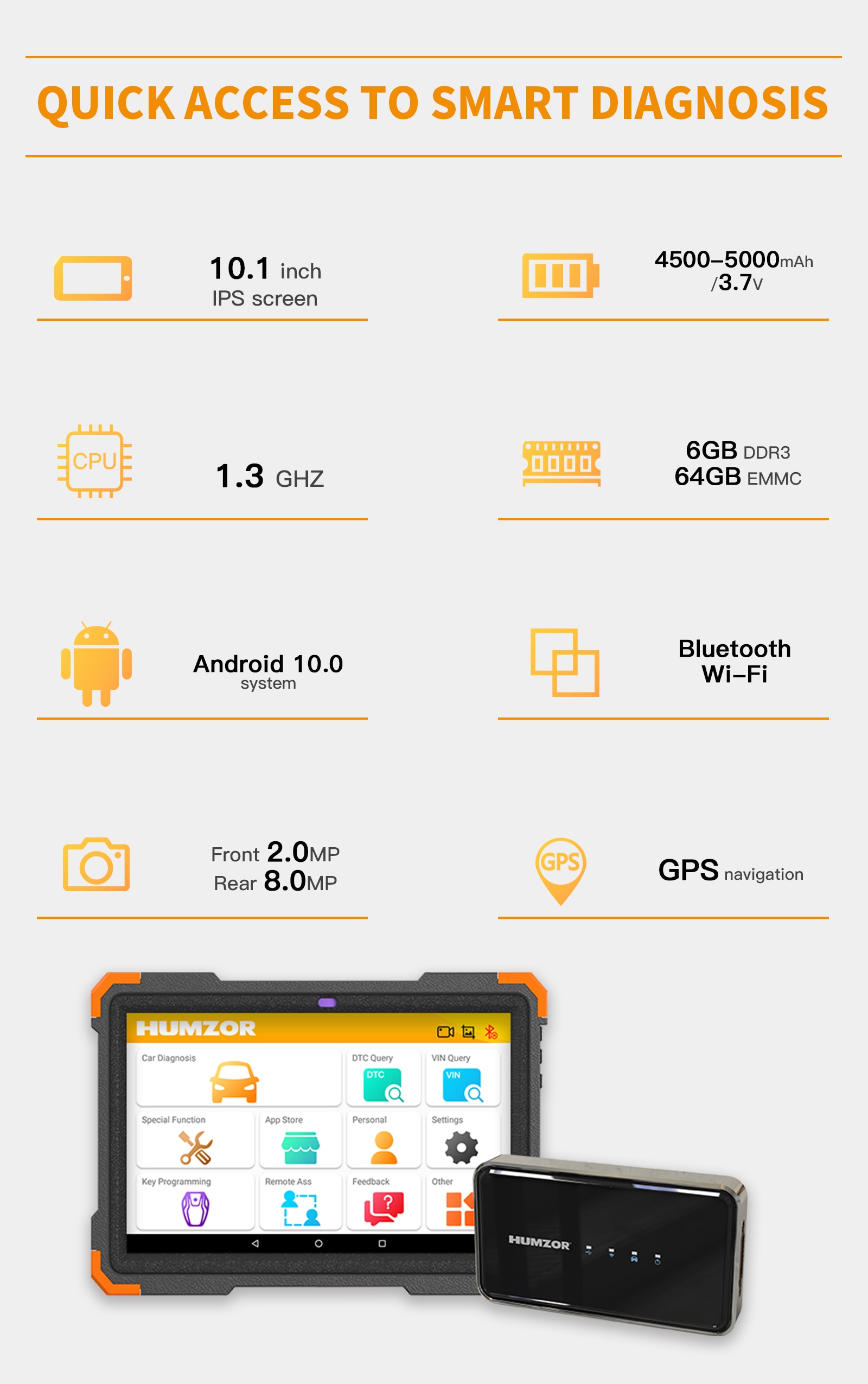 Humzor NS366S Car Diagnostic Scanner