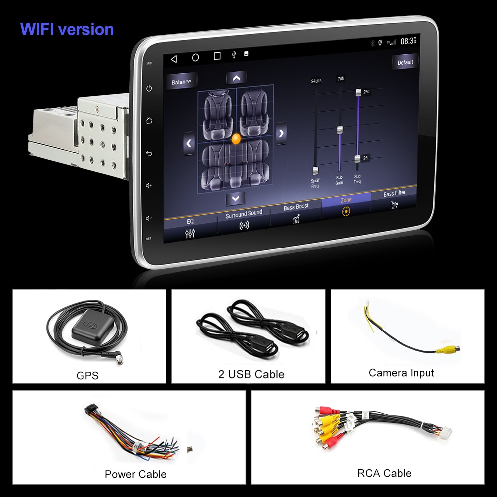 1Din Car Radio Android System HD Multimedia Video Player