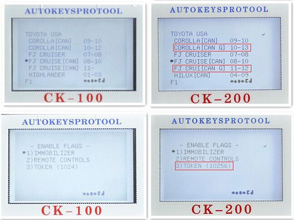 CK-200 Key Programmer Screen Display 10