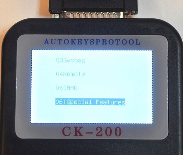 CK-200 Key Programmer Screen Display