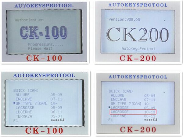 CK-200 Key Programmer Screen Display 7