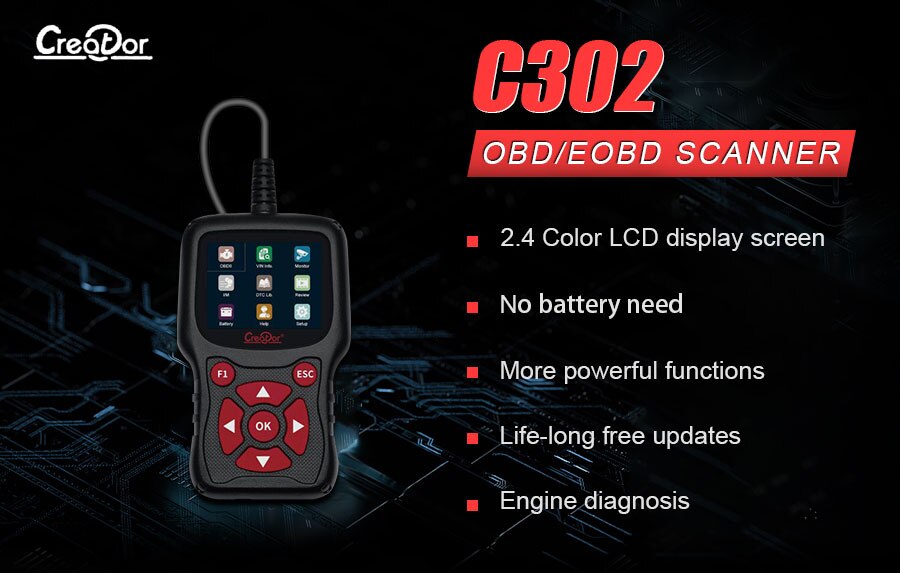 Creator C302 OBDII/EOBD Scanner