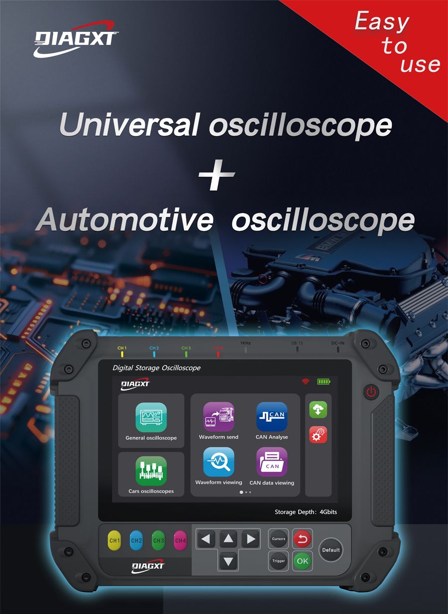 DIAGXT T80 Universal Oscilloscope & Automotive Oscilloscope