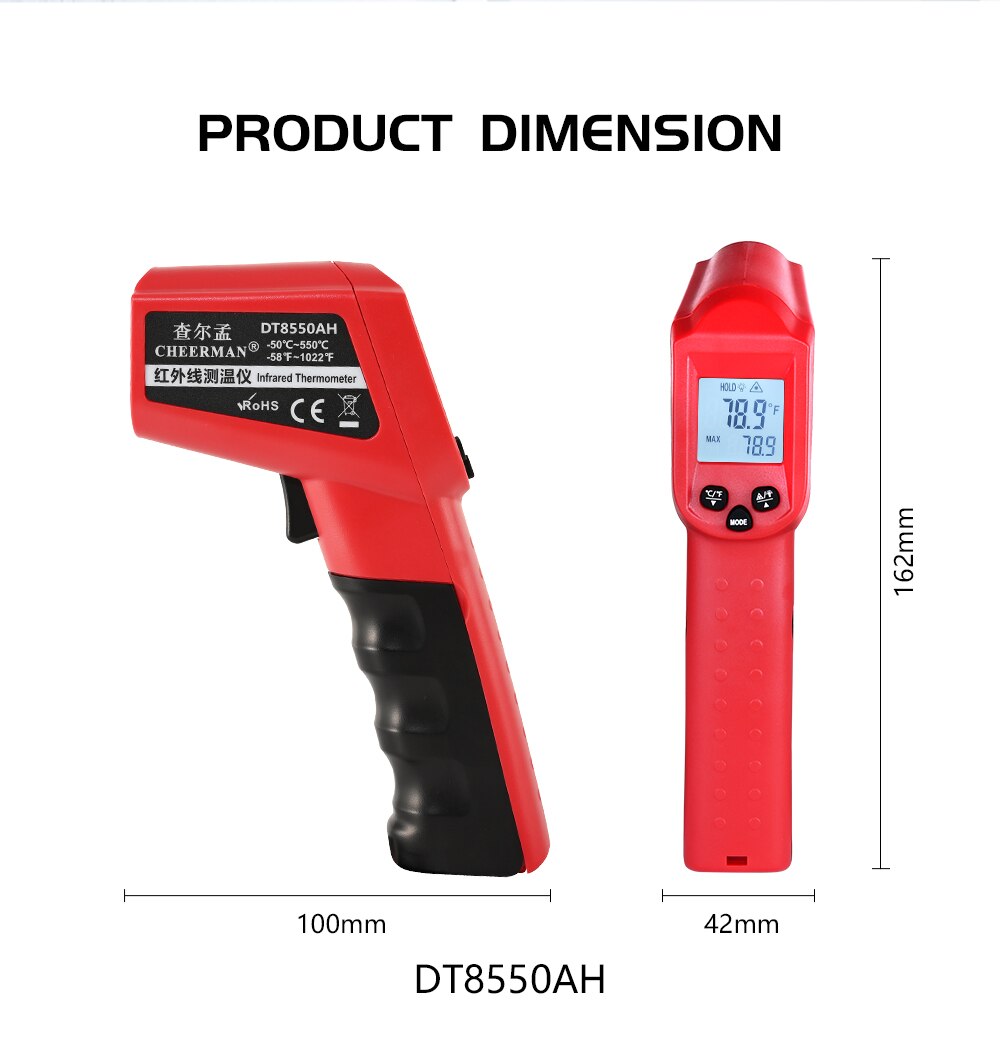 DT8013 DT8550 Digital Infrared Thermometer