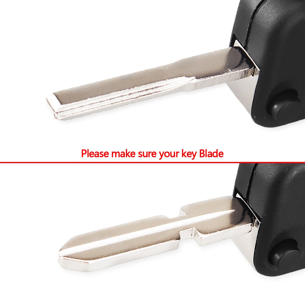 Flip Folding Car Remote Key Shell Fob Case 3+1 4 Buttons